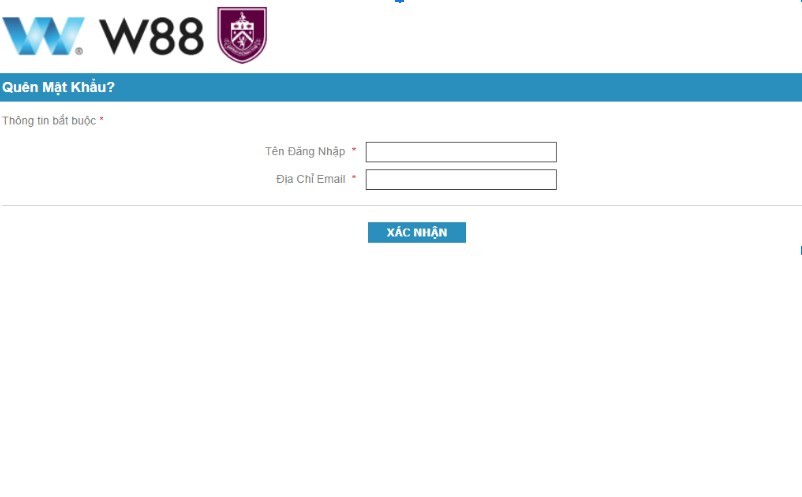Quên mật khẩu W88 nên xử lý thế nào?