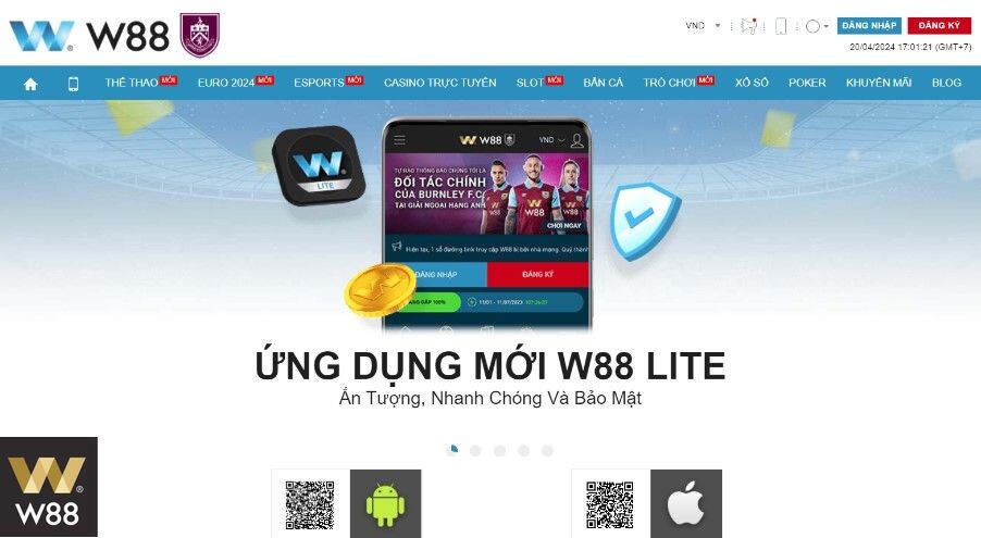 Cách tải app W88 trên điện thoại thông minh