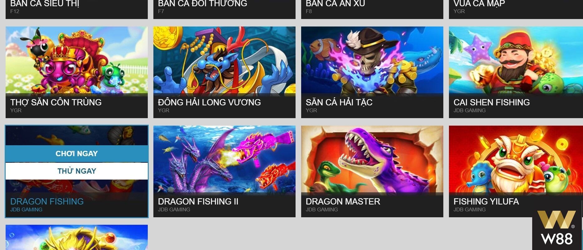 Cách chơi Dragon Fishing W88 như thế nào?