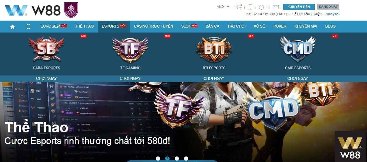 Hướng dẫn tham gia khuyến mãi tặng tân thủ 100 VND tại Esports